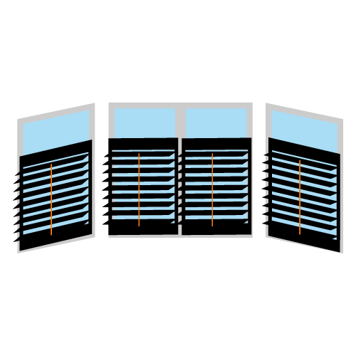 Ferestre bow cu 3 secțiuni